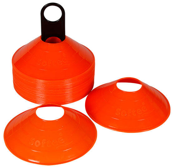 Conuri chinezeşti flexibile 48 bucăţi galben/orange fluo