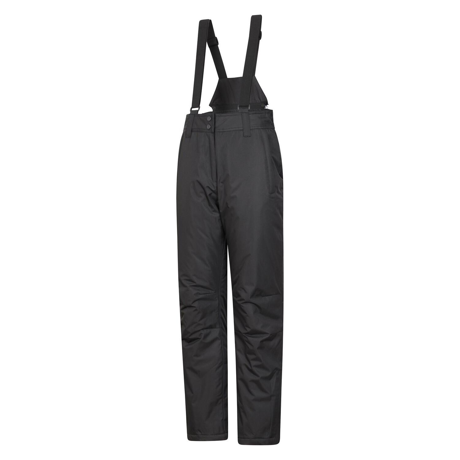 Womens/Ladies Moon Slim Leg Ski Trousers (Black) 3/4