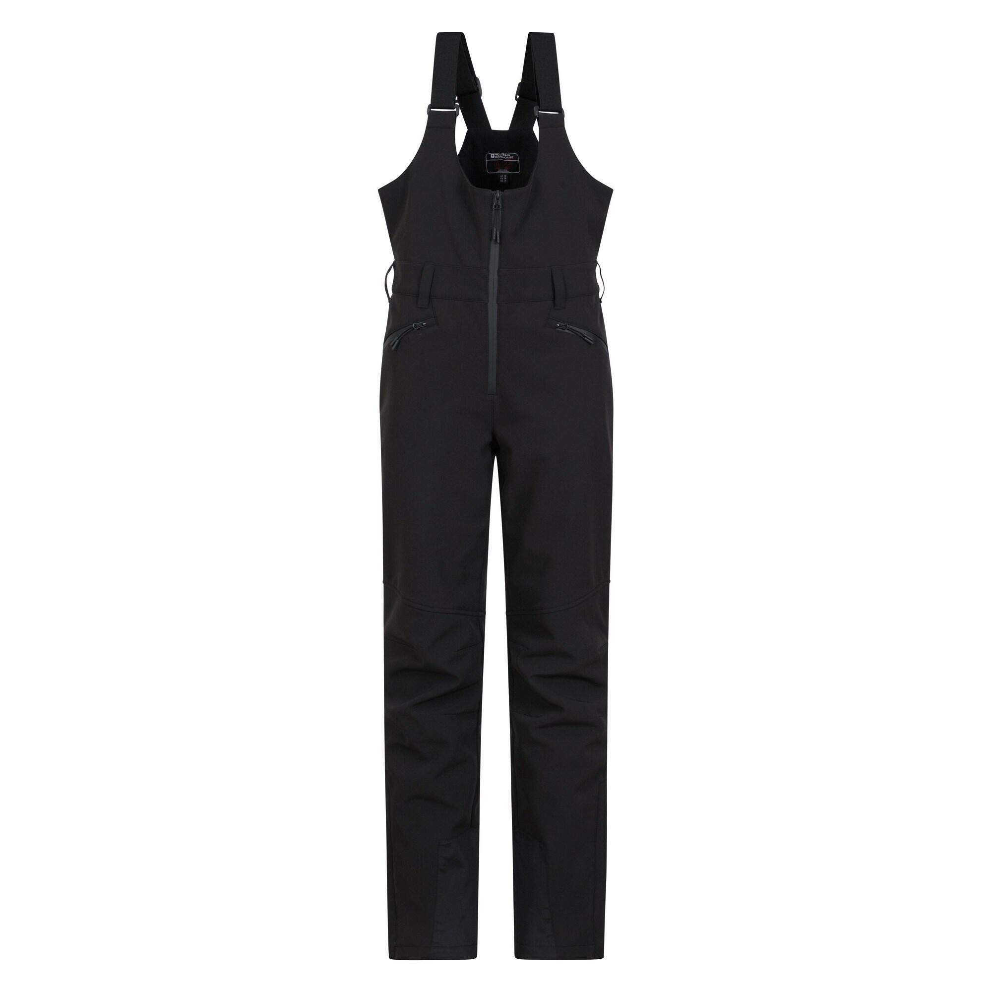 MOUNTAIN WAREHOUSE Womens/Ladies RECCO Bibbed Ski Trousers (Black)