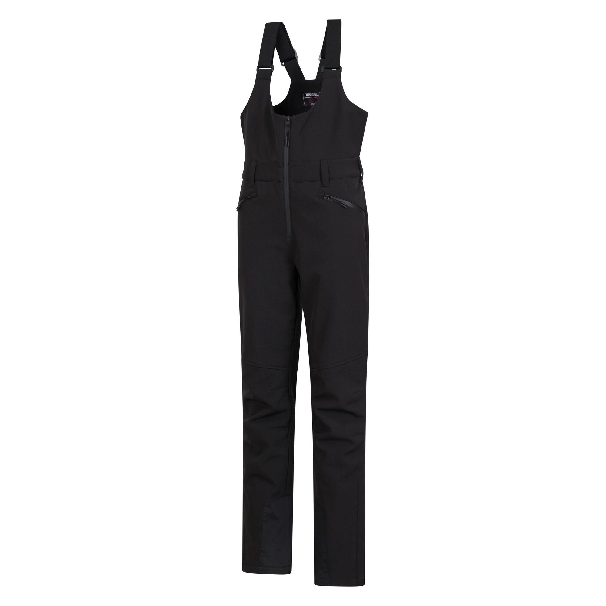 Womens/Ladies RECCO Bibbed Ski Trousers (Black) 4/4