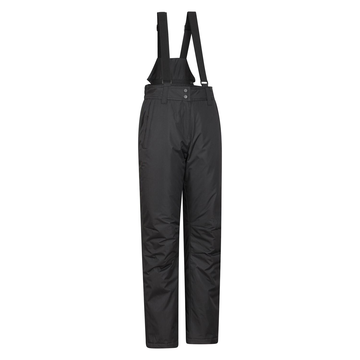 Womens/Ladies Moon Slim Leg Ski Trousers (Black) 4/4