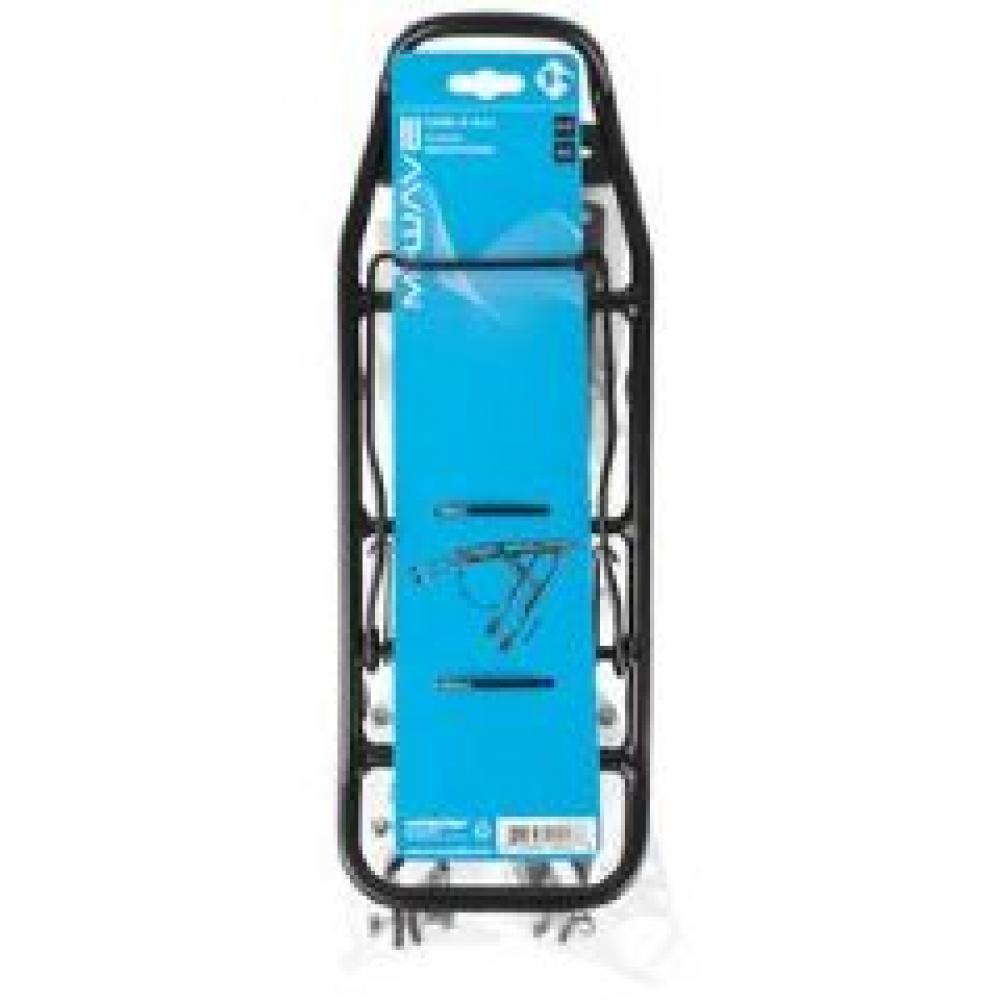 M-Wave Gepäckträger aus Aluminium, verstellbar in Schwarz 3/4
