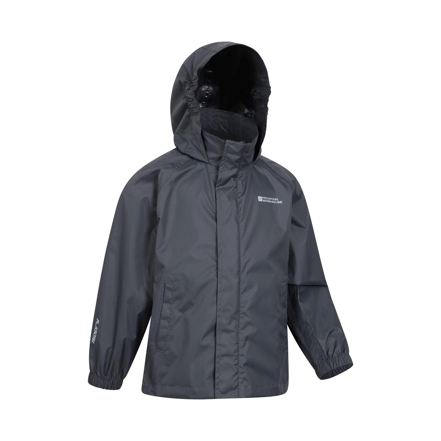 Childrens/Kids Pakka II Waterproof Jacket (Black) 3/4