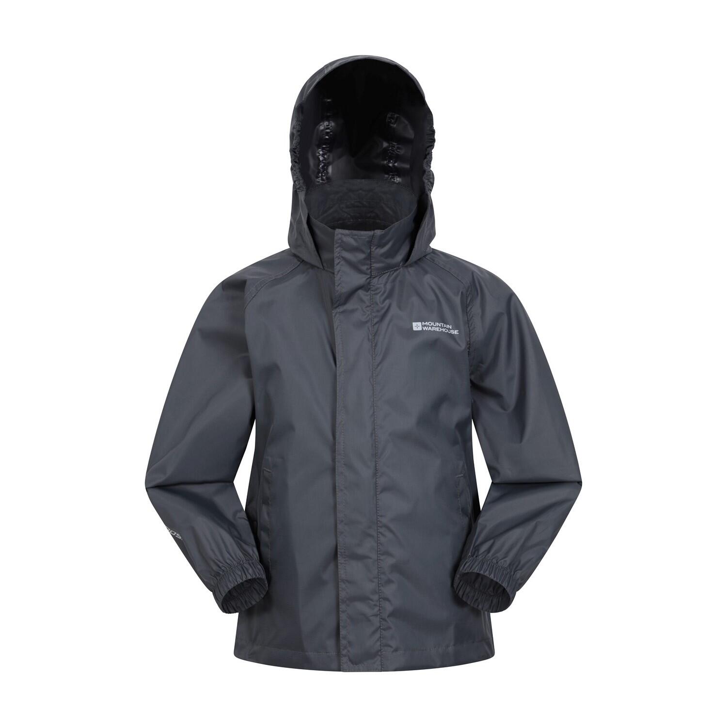 MOUNTAIN WAREHOUSE Childrens/Kids Pakka II Waterproof Jacket (Black)