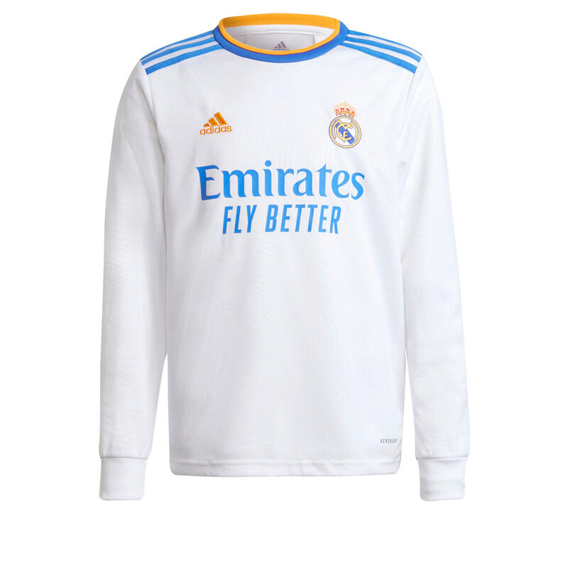 Maillot manches longues enfant domicile Real Madrid 2021/22