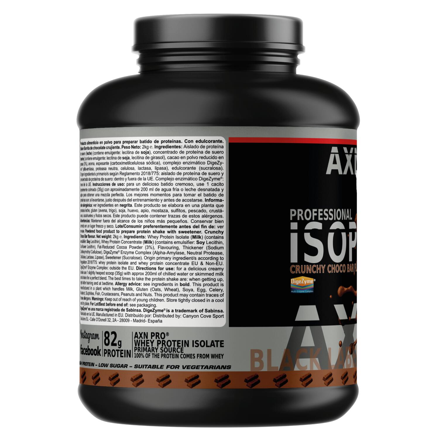 AXN PRO - ISOPRO (con DigeZyme®) -2kg – Crunchy Choco Bar 3/3