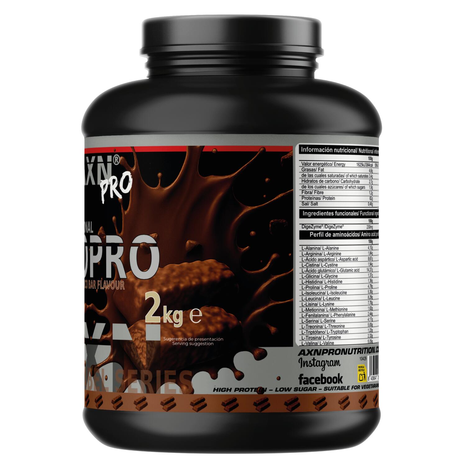 AXN PRO - ISOPRO (con DigeZyme®) -2kg – Crunchy Choco Bar 2/3
