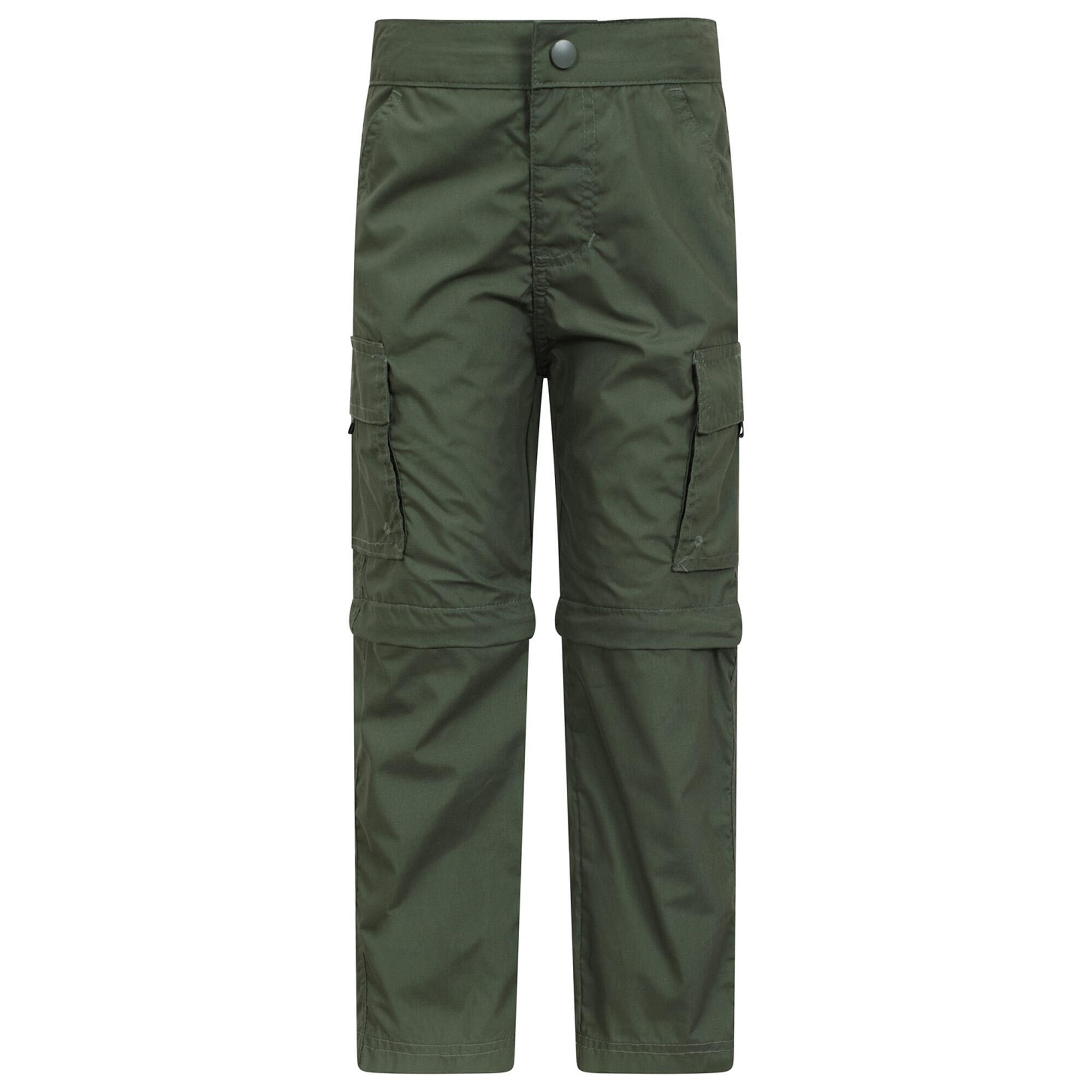 MOUNTAIN WAREHOUSE Pantaloni Convertibile Active Bambini Mountain Warehouse Verde Kaki