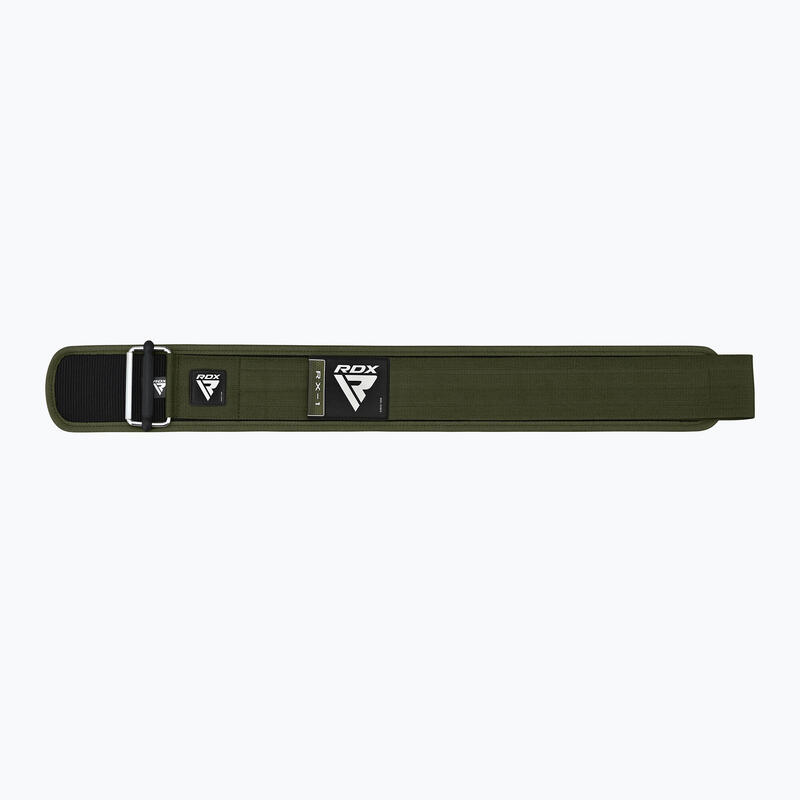 Centura ridicare RX1 nylon, Verde militar, L
