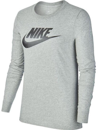 T-shirt donna Nike Essential Icon Futura maniche lunghe 100% cotone M
