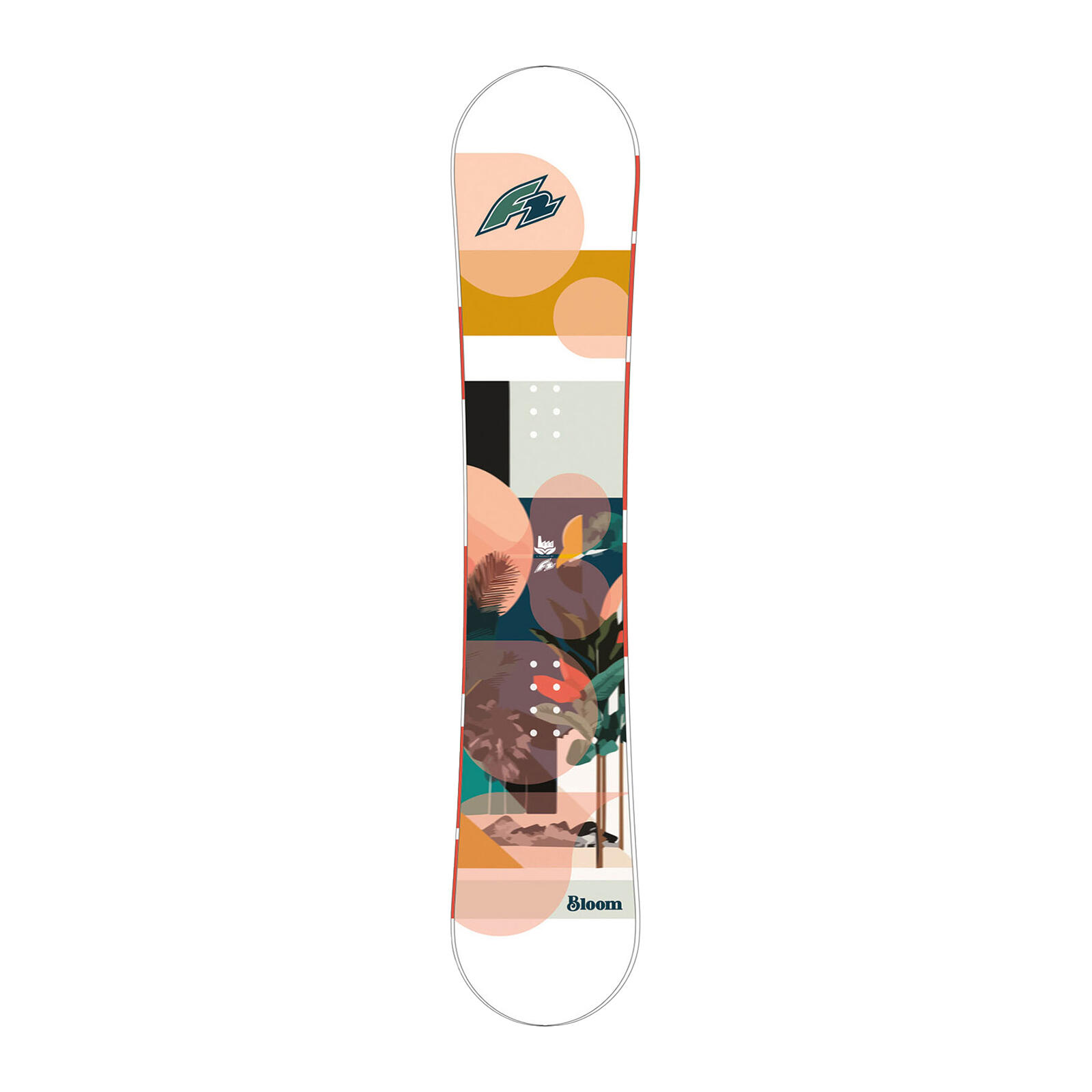 F2 Set Snowboard Junior Bloom Girl Apricot 135cm + Pipe Bindung M 2/4