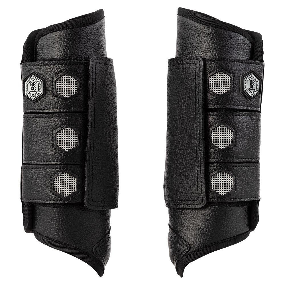 Br - Guêtres Postérieurs Pour Cheval Fermées Br Equitation Grandeur Eventing - Guêtres Cheval - Noir - 42 M/l - Decathlon