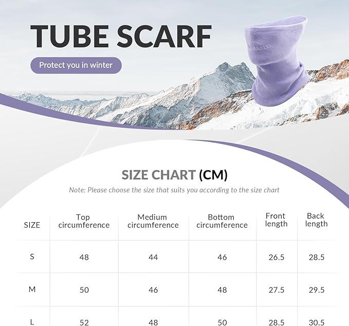 Cache-Cou Polaire Qunature Réversible Hiver Violet 3/7