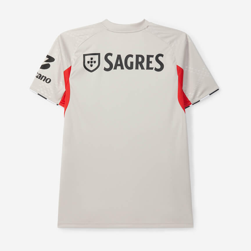 Réplica Camisola Alternativa Bege SL Benfica 2025-2026 3/3