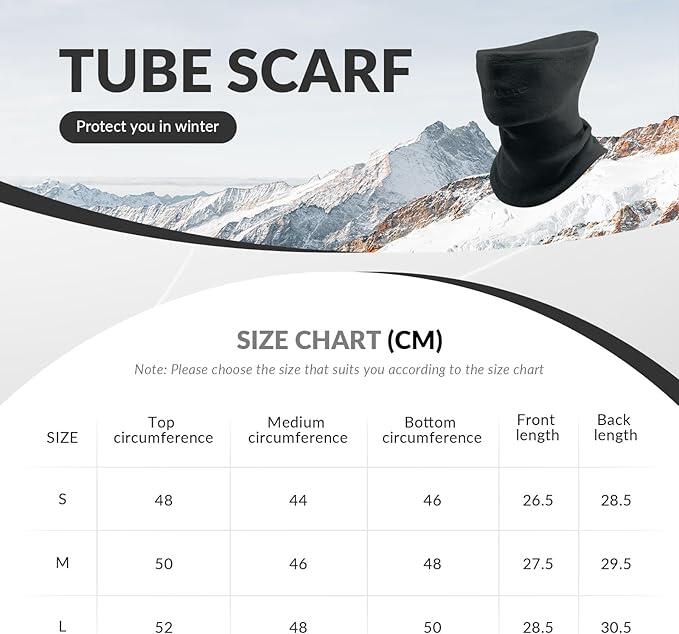 Cache-Cou Polaire Qunature Réversible Hiver Noir 3/7