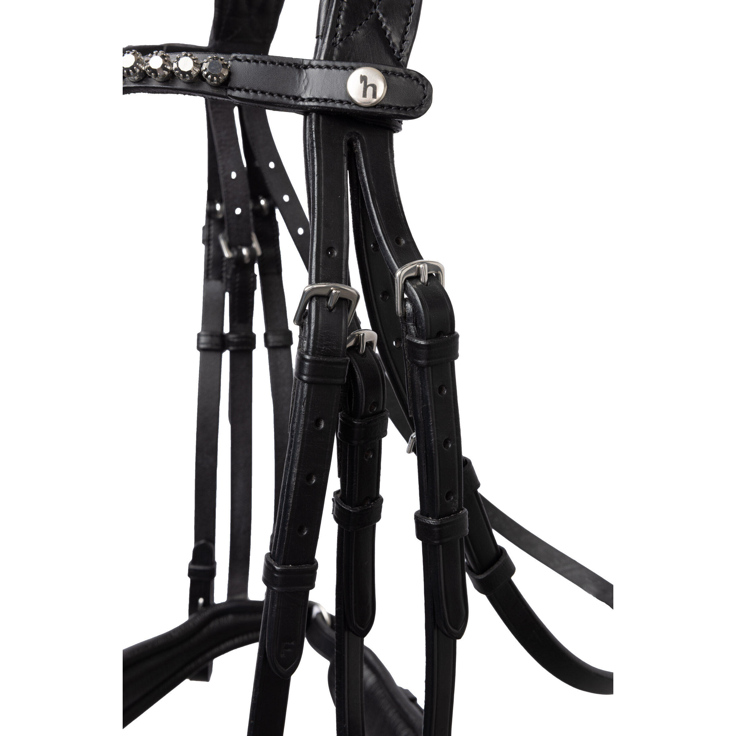 Bridon sans mors pour cheval Horze Glamourdale Weymouth 2/5