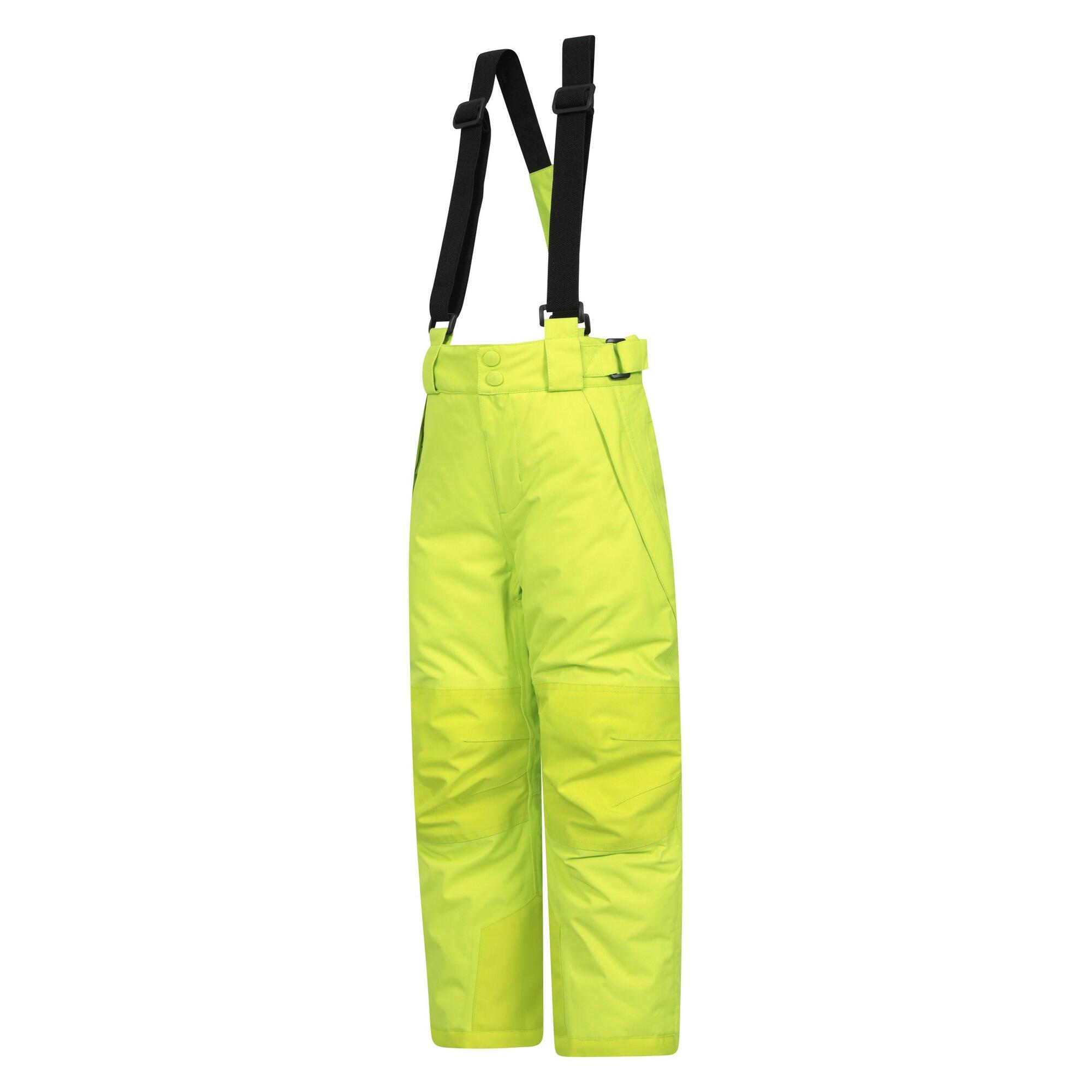 Childrens/Kids Falcon Extreme Ski Trousers (Lime) 3/4