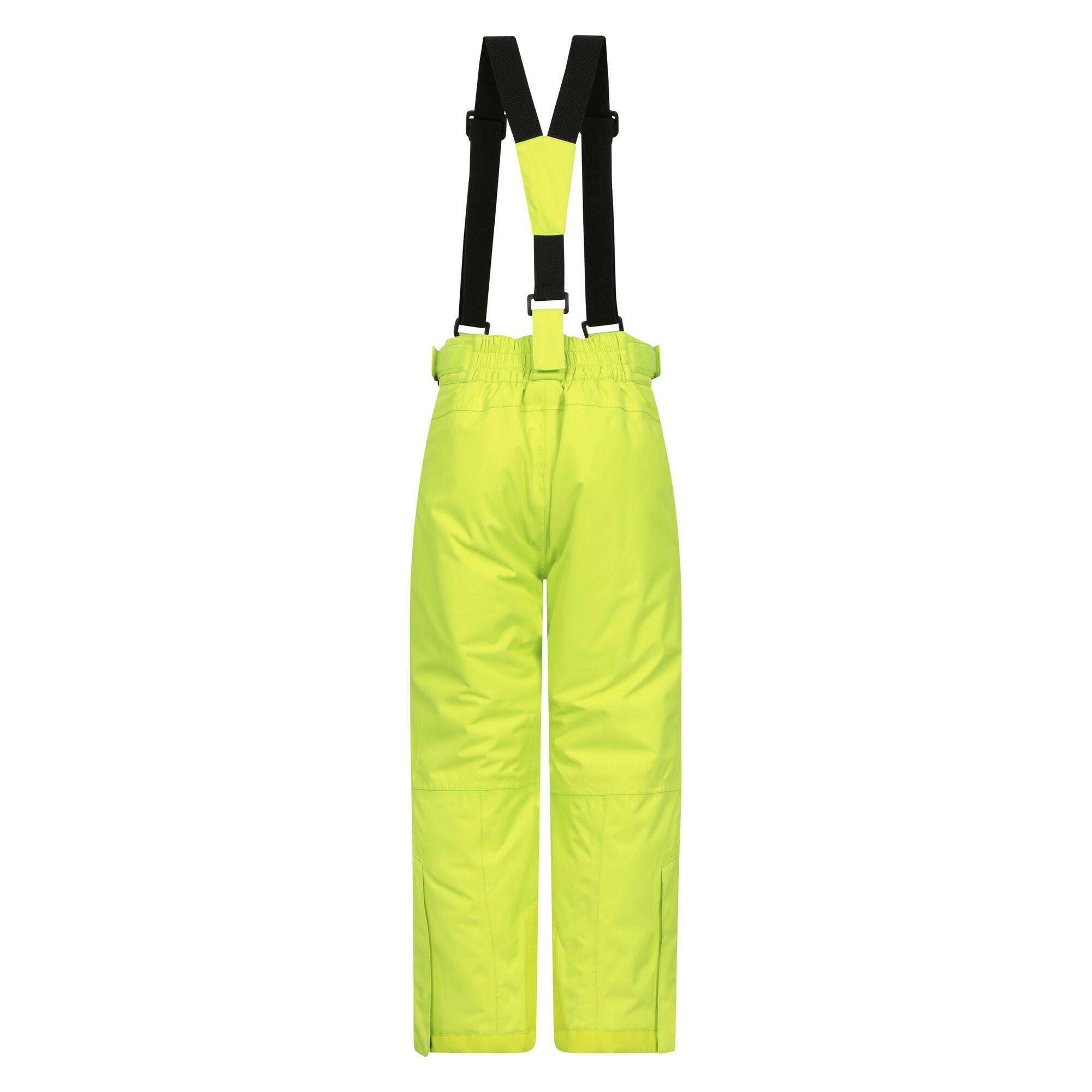 Childrens/Kids Falcon Extreme Ski Trousers (Lime) 2/4