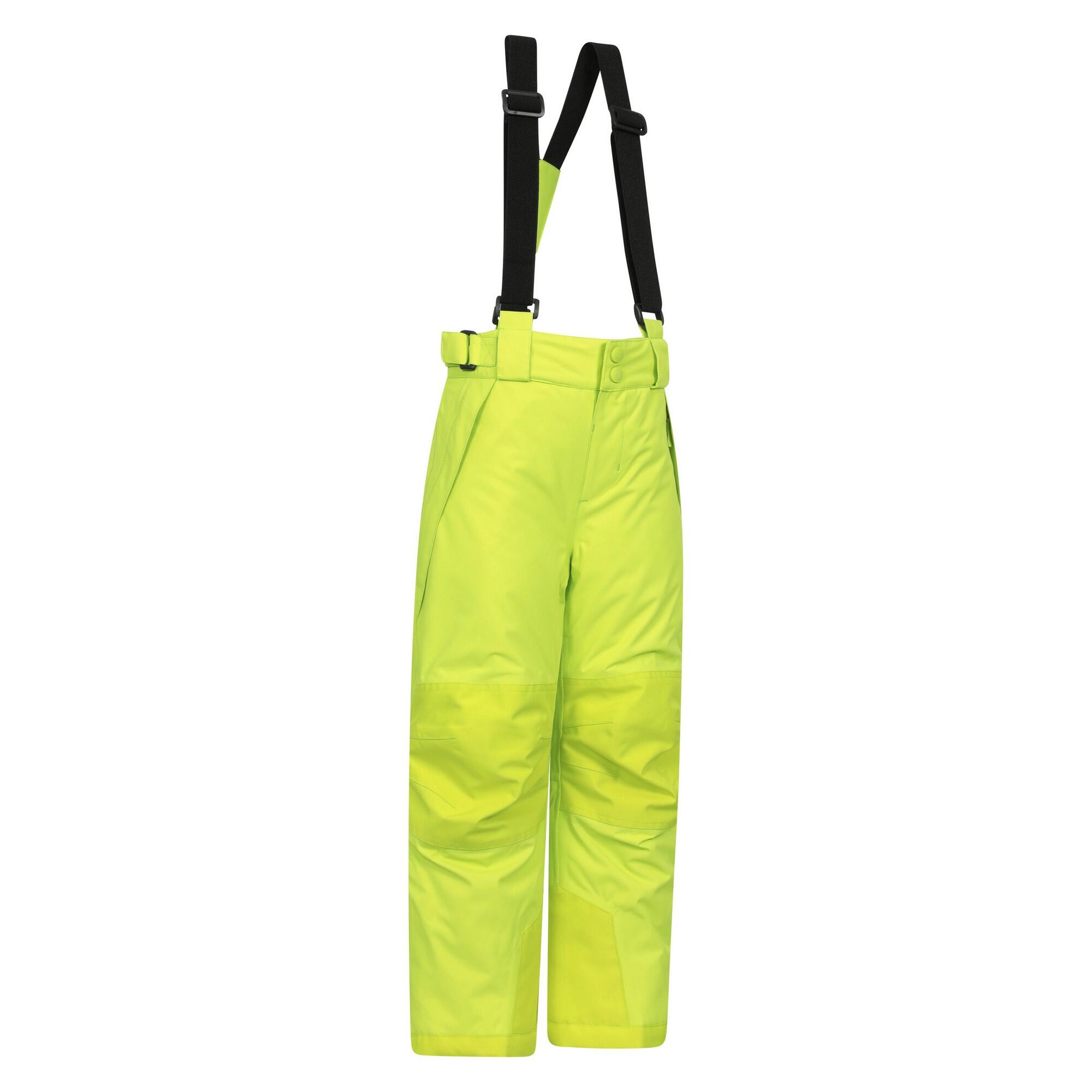 Childrens/Kids Falcon Extreme Ski Trousers (Lime) 4/4