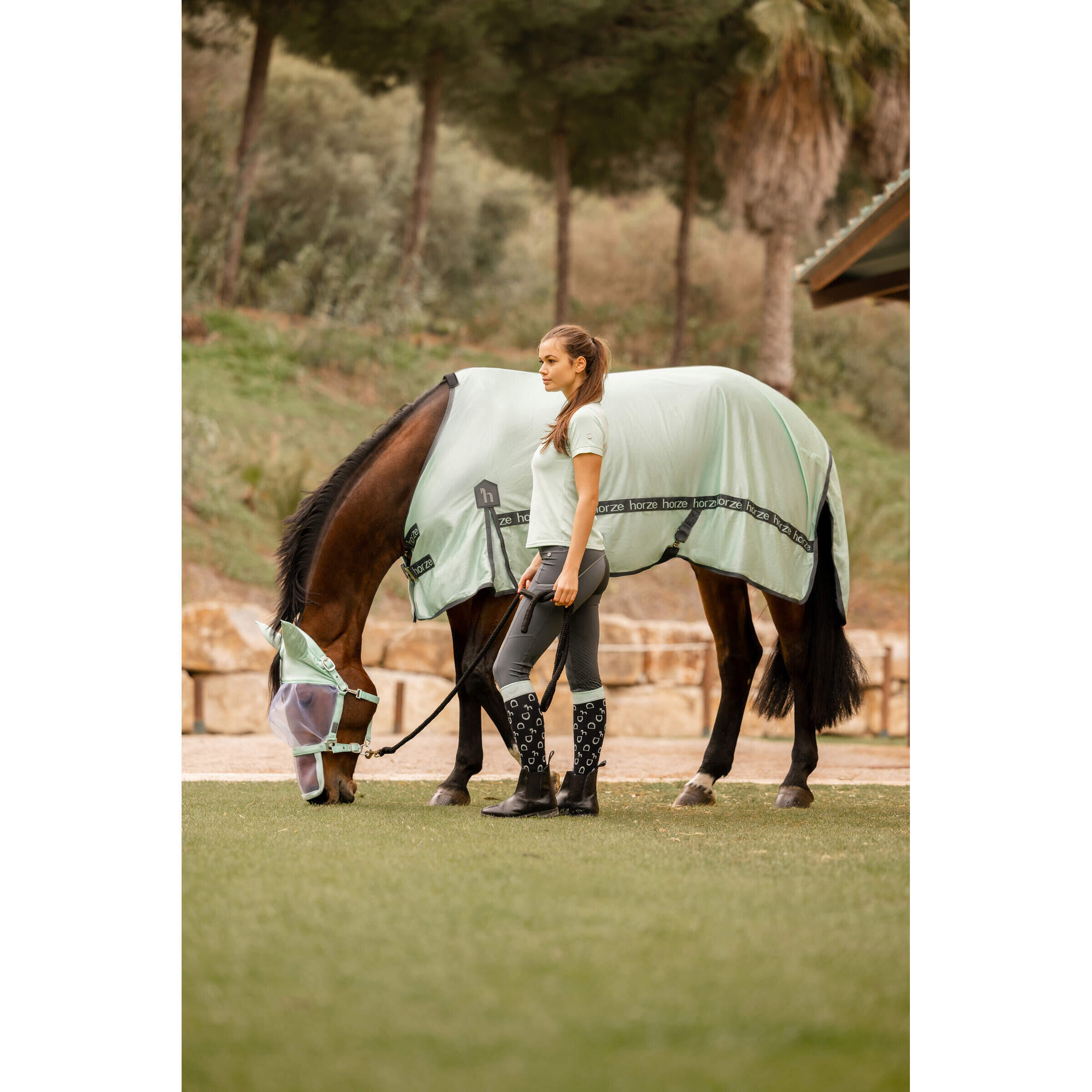 Couverture d'extérieur pour cheval avec col amovible et protection UV Horze Paso 2/2