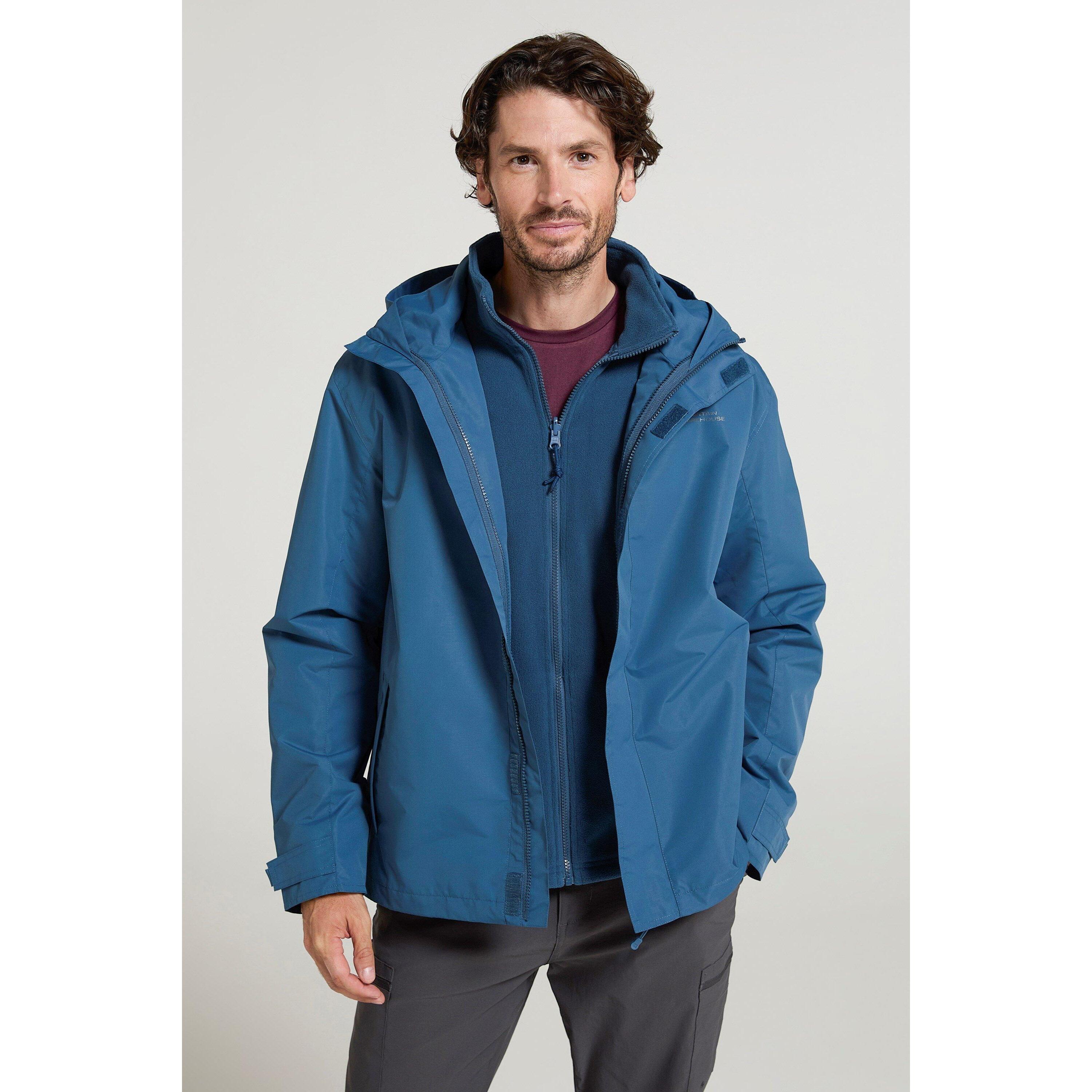 MOUNTAIN WAREHOUSE Mens Fell II 3 in 1 Jacket (Dark Blue)