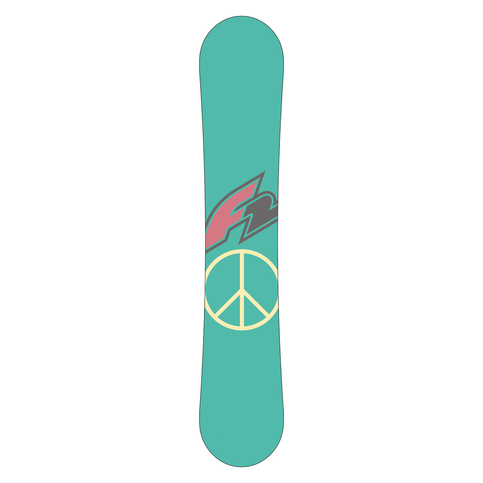 F2 Set Snowboard Junior Freedom Girl Mint 130cm + Pipe Bindung M 3/4