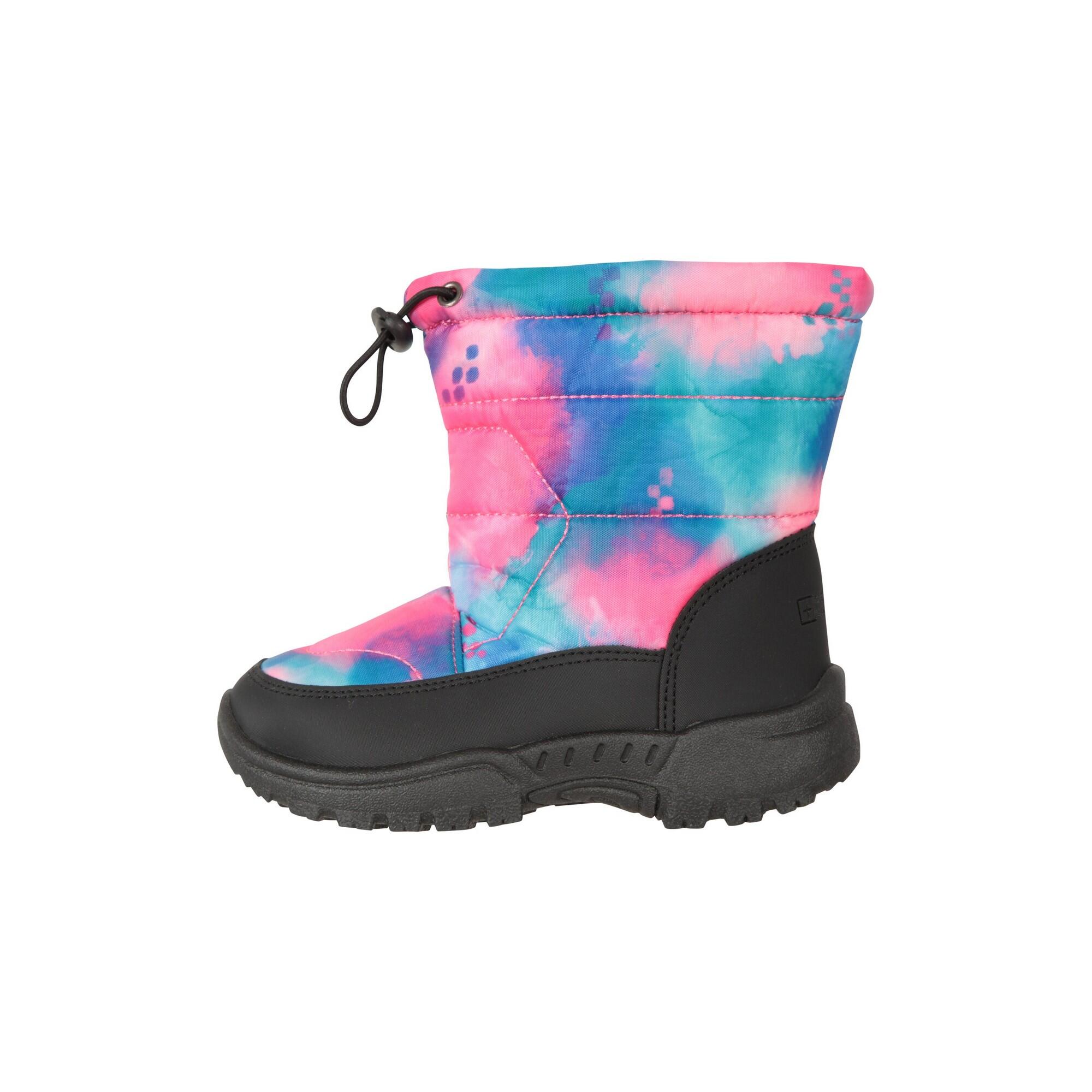 Stivali Da Neve Tie Dye Lettino Mountain Warehouse Caribou Adaptive Rosa Palido 3/4