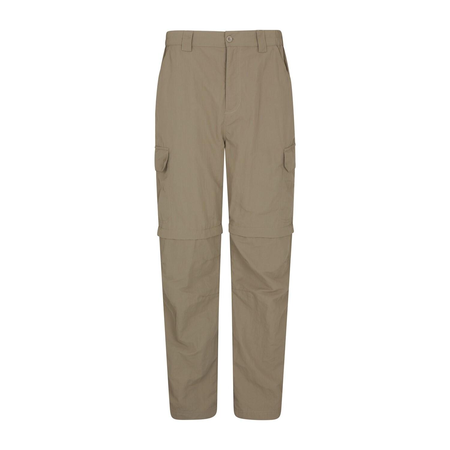 MOUNTAIN WAREHOUSE Mens Trek Convertible Trousers (Beige)