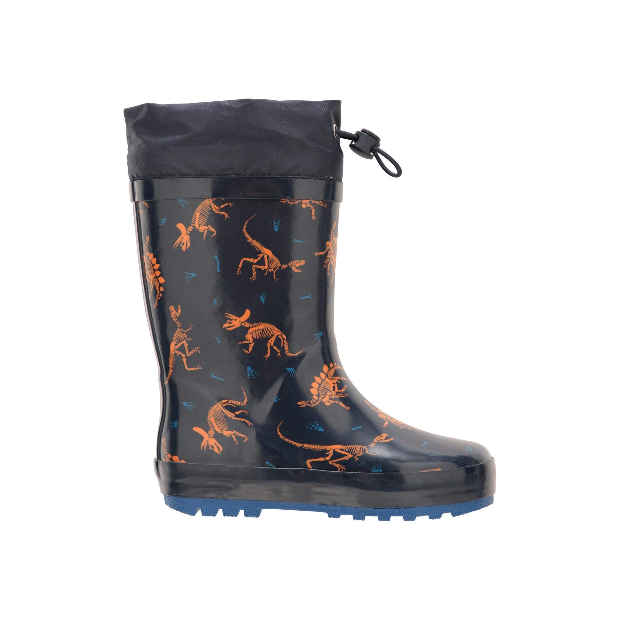 Gummistiefel, DinosaurierSkelett Kinder Petrol 4/4