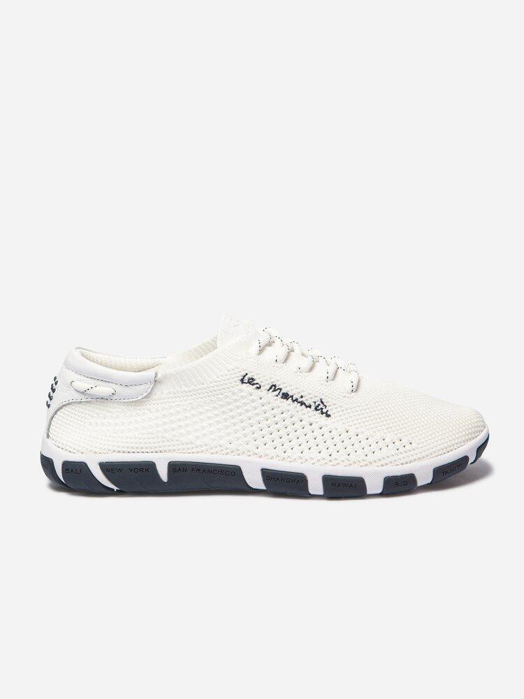 bianco / blu scuro / beige