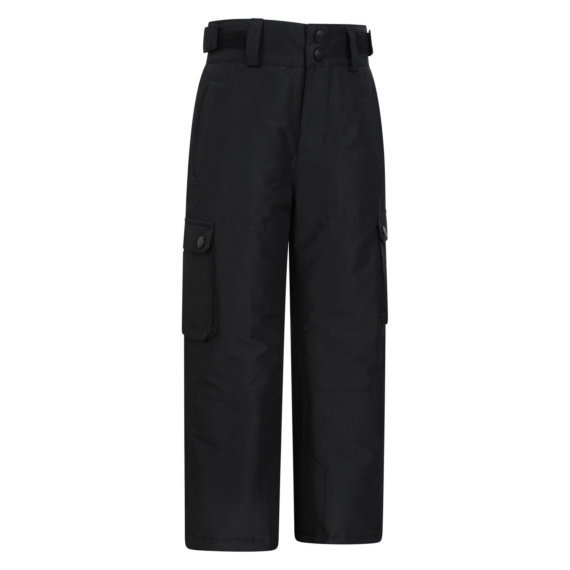 Childrens/Kids Titan Cargo Ski Trousers (Black) 4/4