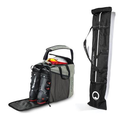 Skischuhtasche Classic 44L + 200cm Skitasche für 1 Paar | SET Frostweiß