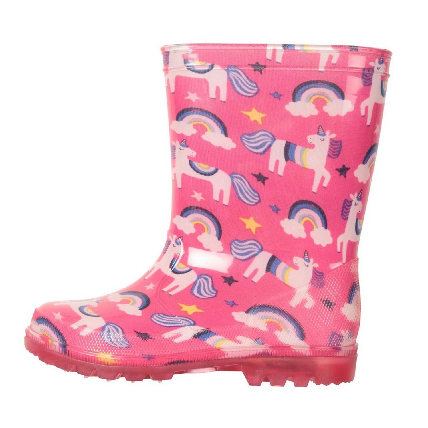 Stivali Di Gomma Lettino Mountain Warehouse Splash Rosa 3/4