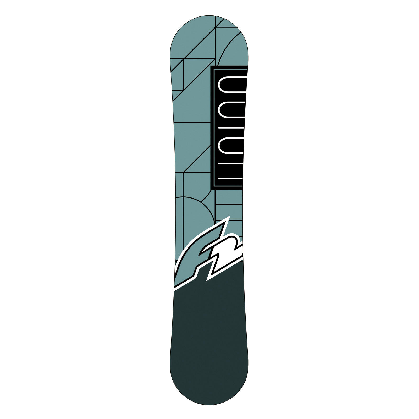 F2 Set Snowboard Junior Union Aqua 140cm + Pipe Bindung M 3/4