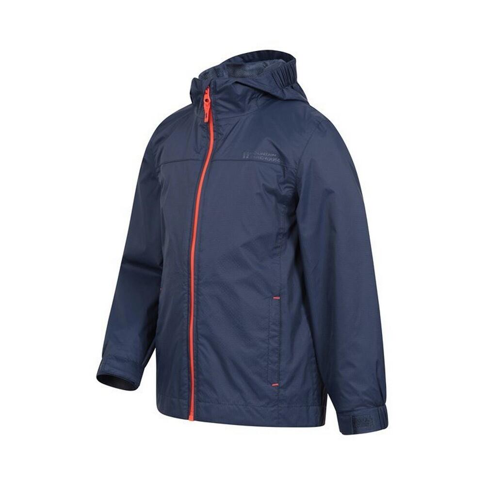 Childrens/Kids Torrent Taped Seam Waterproof Jacket (Blue) 3/4