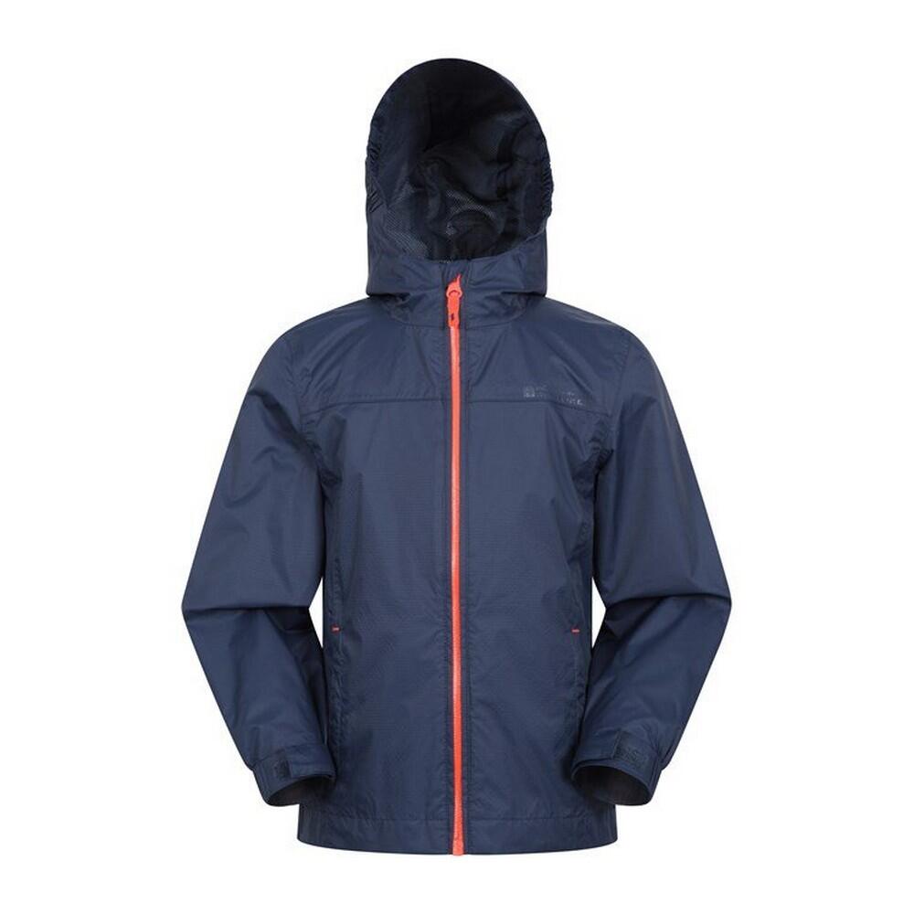 MOUNTAIN WAREHOUSE Giacca Impermeabile Catarinfrangente Bambini Mountain Warehouse Torrent Blu