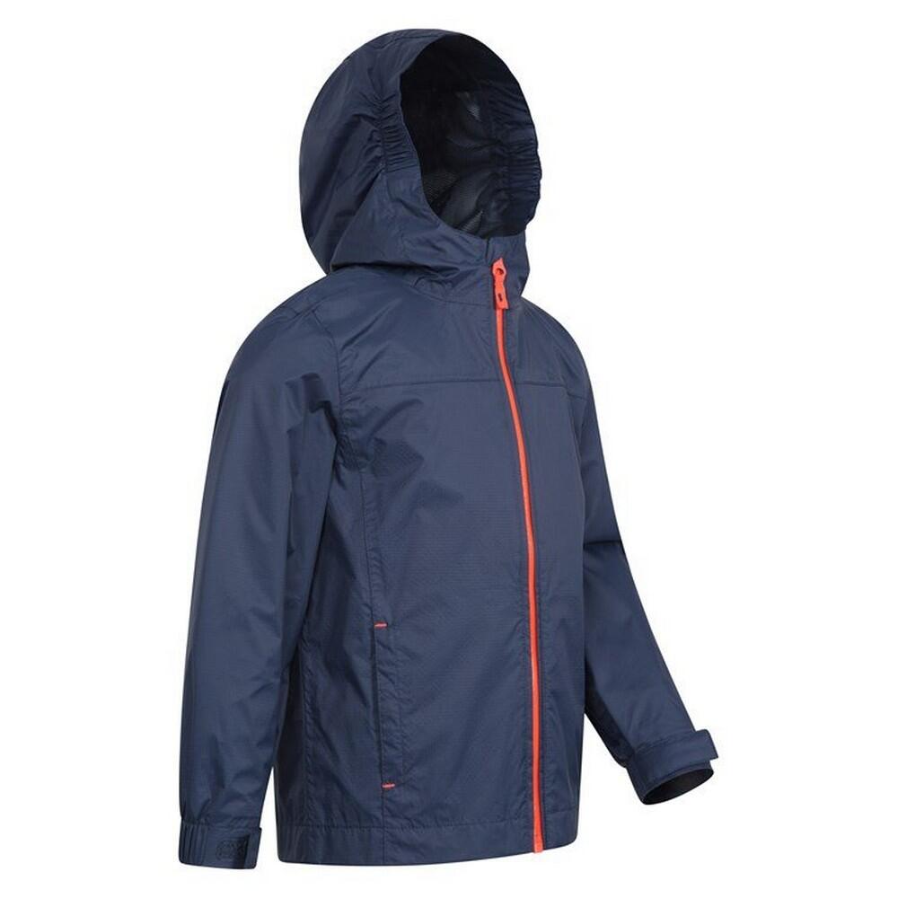 Childrens/Kids Torrent Taped Seam Waterproof Jacket (Blue) 4/4