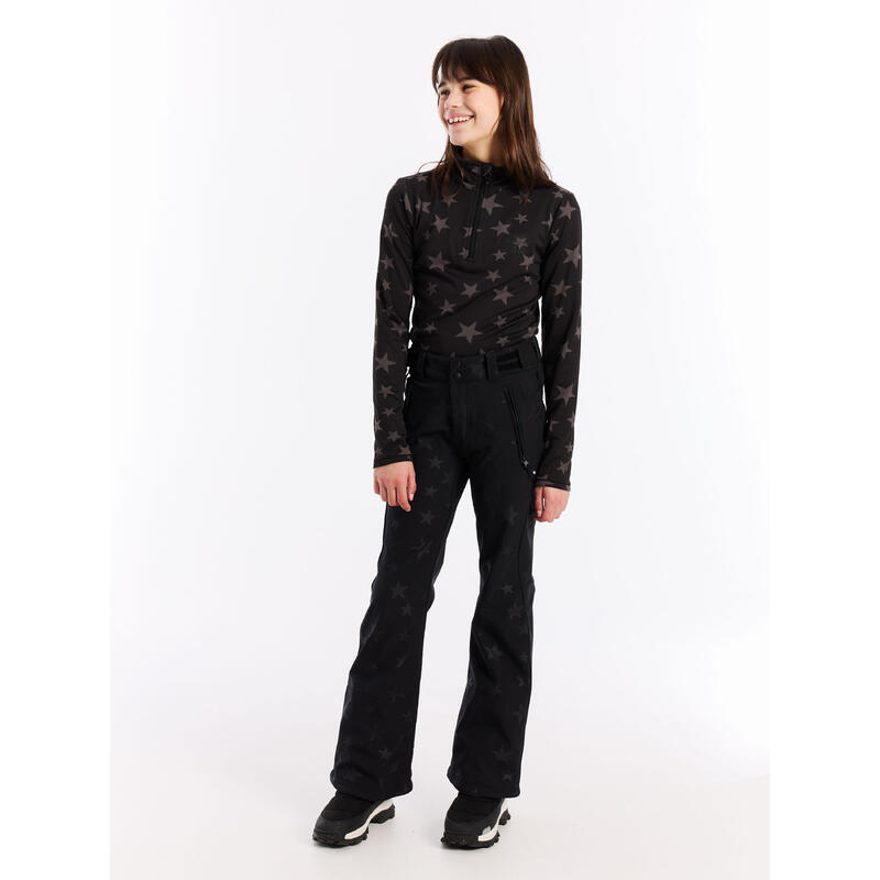 Pantaloni de schi Protest PRTCLASSYS pentru fete, negru