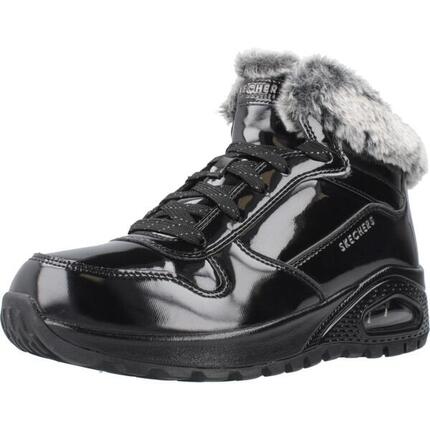 Skechers Damen UNO RUGGED FIESTY WINTER Sneaker Winterstiefel 168126 BLK