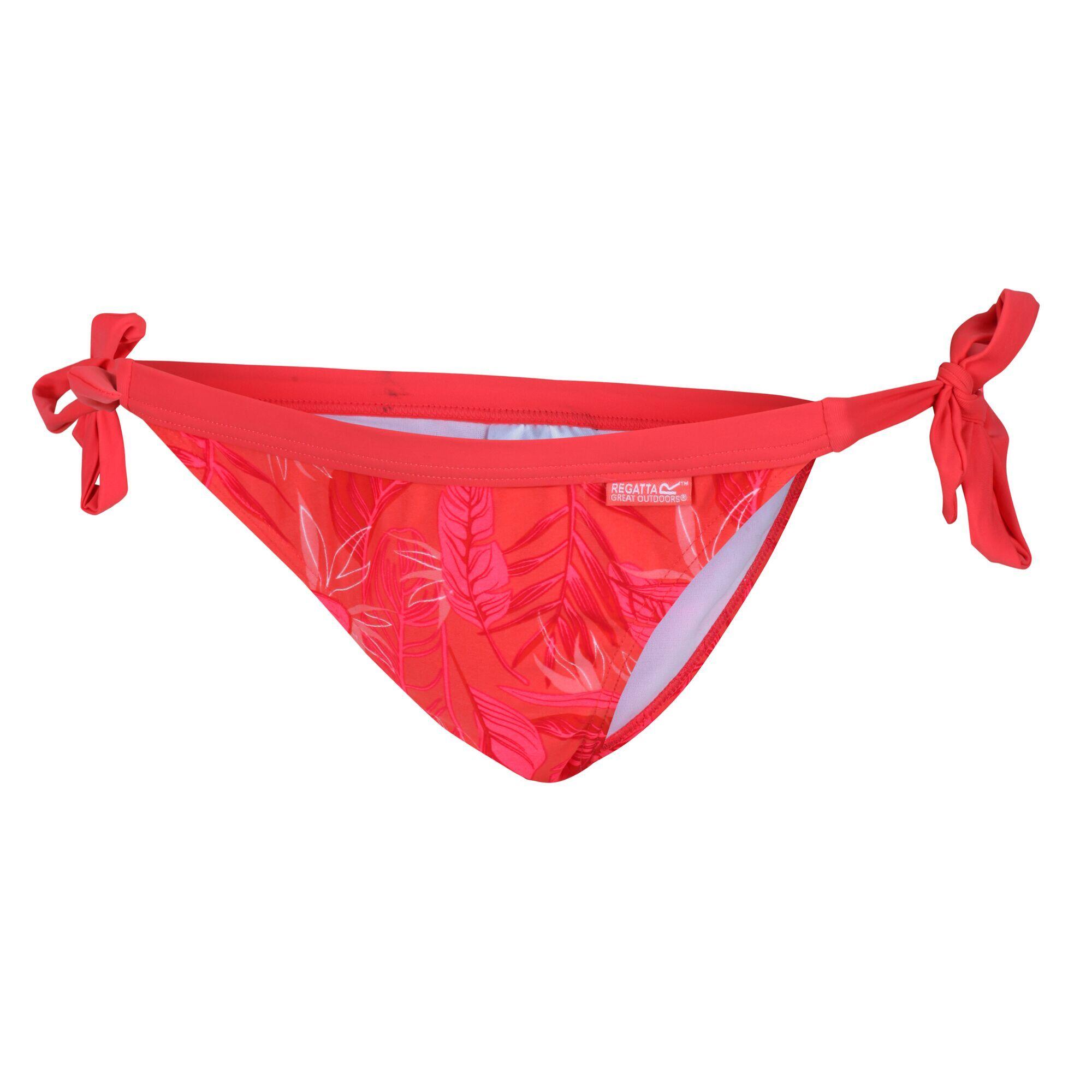 Womens/Ladies Flavia Bikini Bottoms (Red Sky Print) 1/5