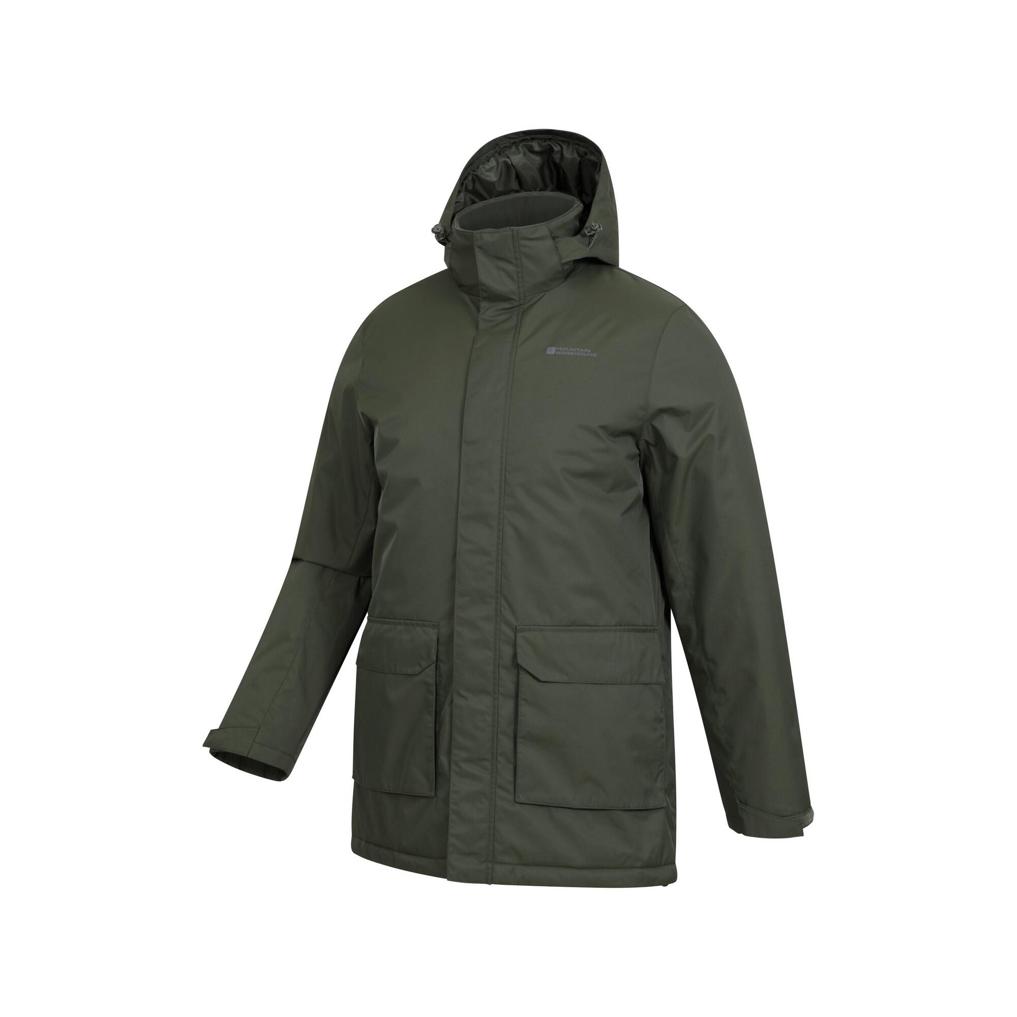 Parka Imbottita Uomo Mountain Warehouse Ranger Verde Kaki 3/4