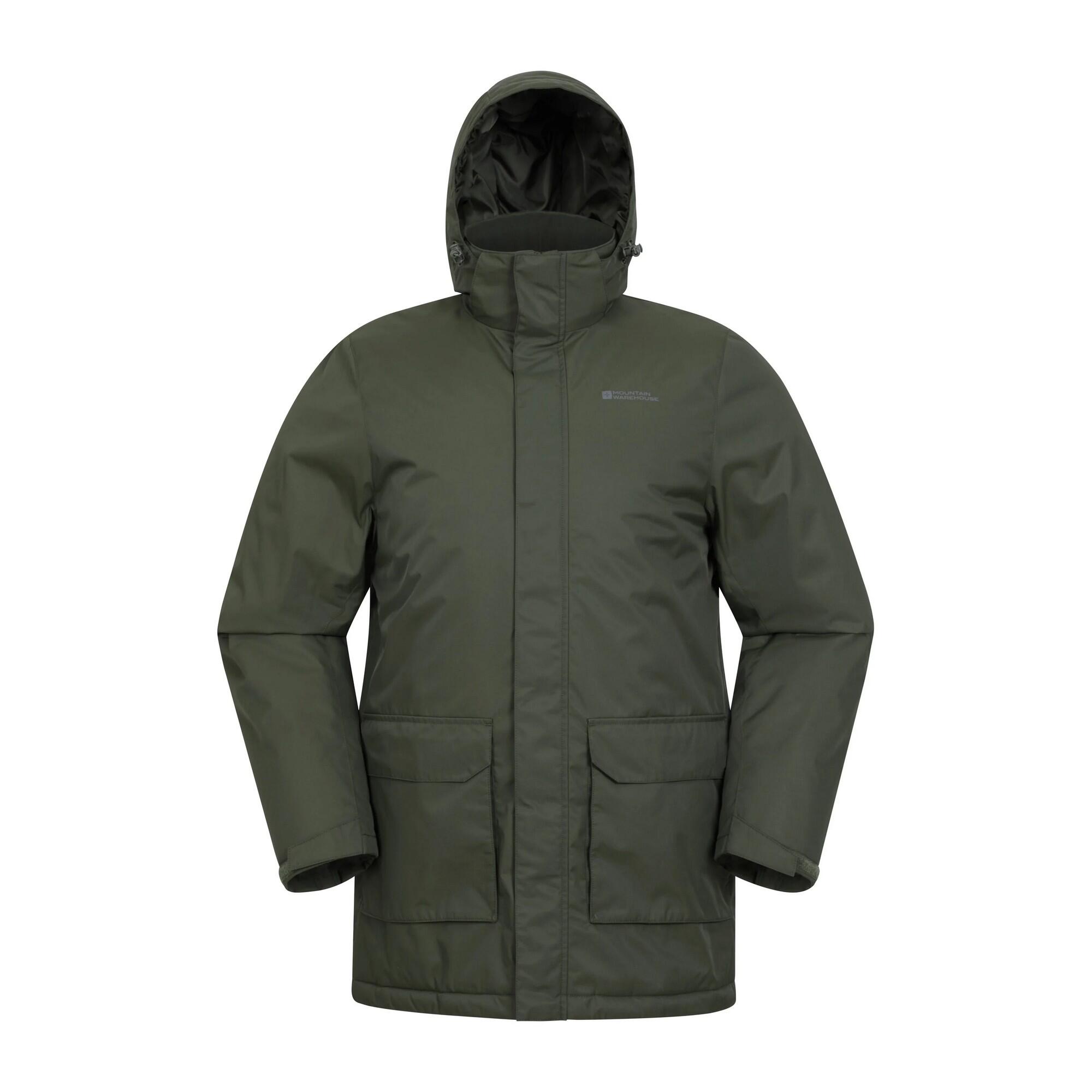 MOUNTAIN WAREHOUSE Mens Ranger Padded Parka (Khaki Green)