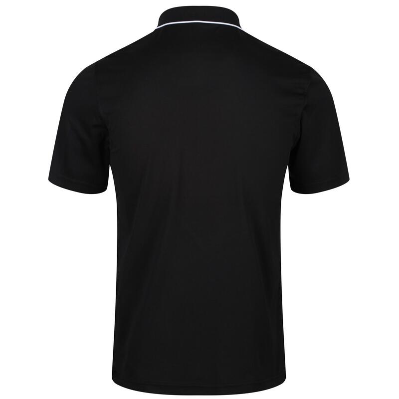 SportPoloshirt Maverick V kurzärmlig Herren Schwarz