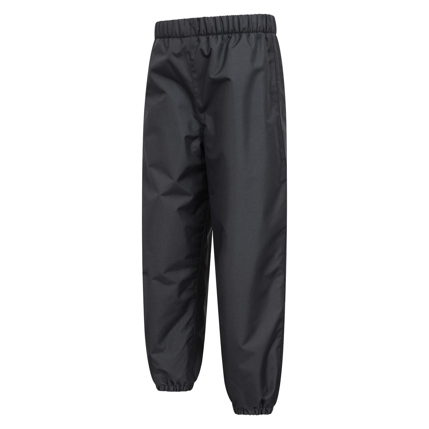 Wasserfeste Hose für Kinder Schwarz 3/4