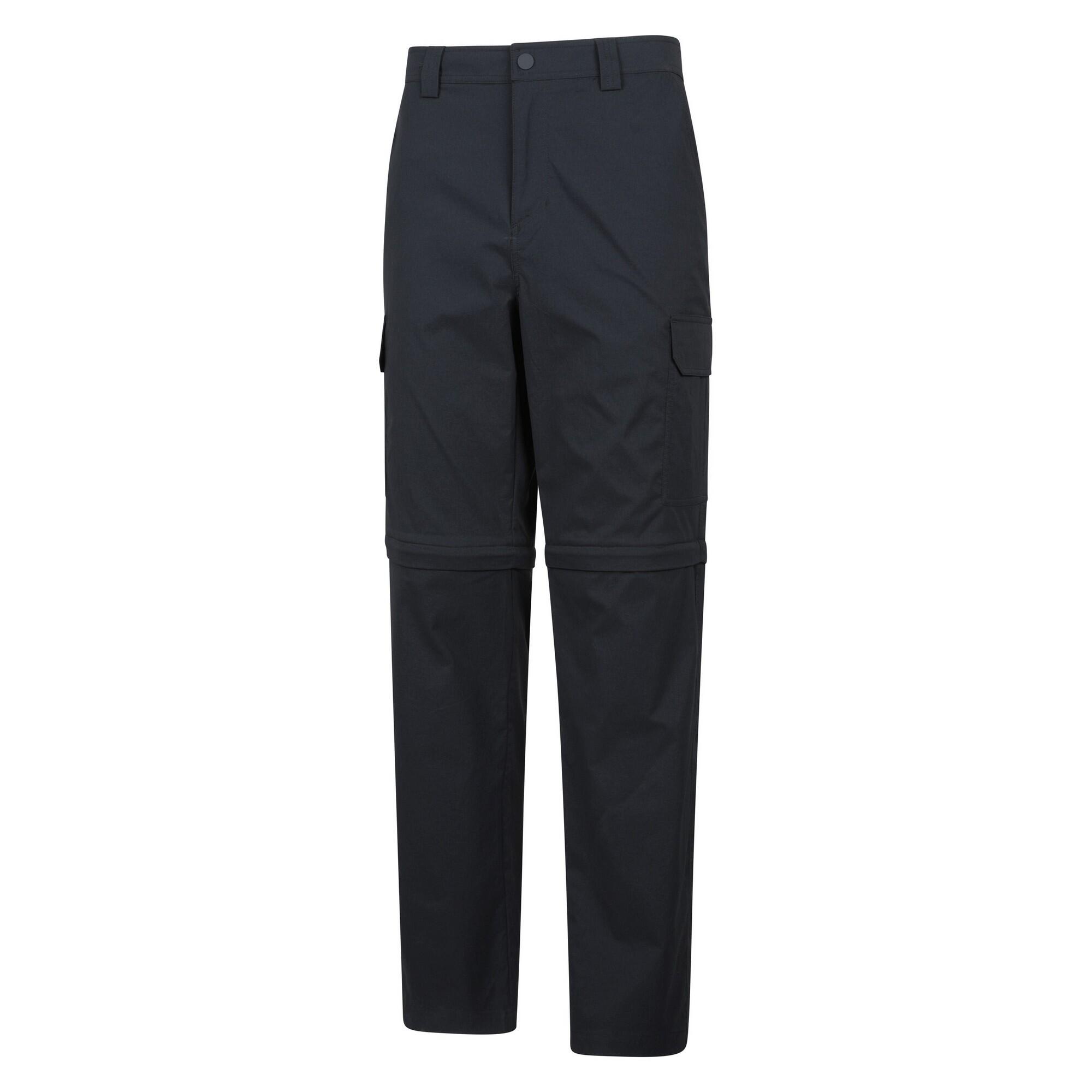 Pantaloni Cargo Cerniera Rimovibile Regolare Uomo Mountain Warehouse Delta Nero 4/4