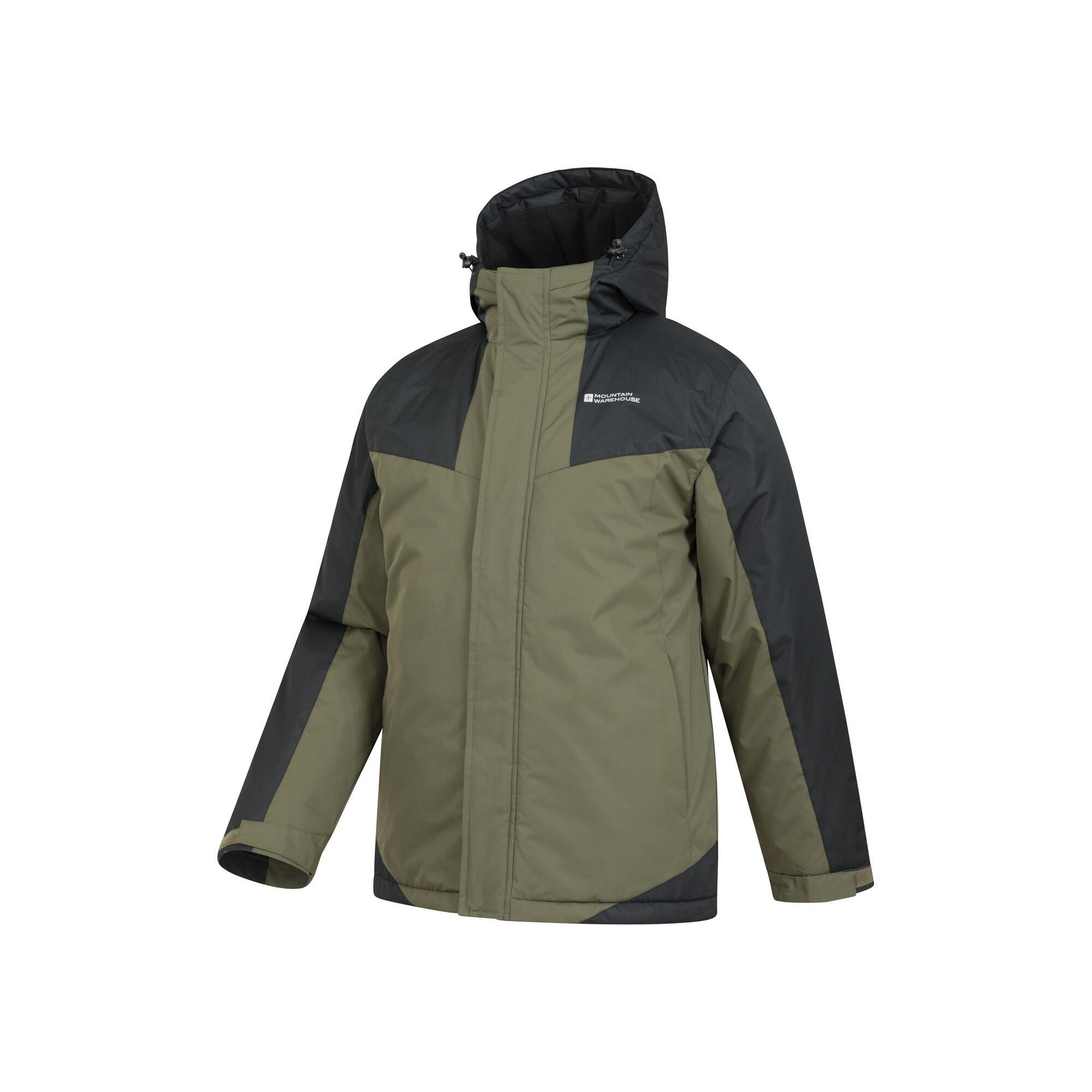 Blouson De Ski DUSK Homme (Kaki Foncé / Noir) 3/4