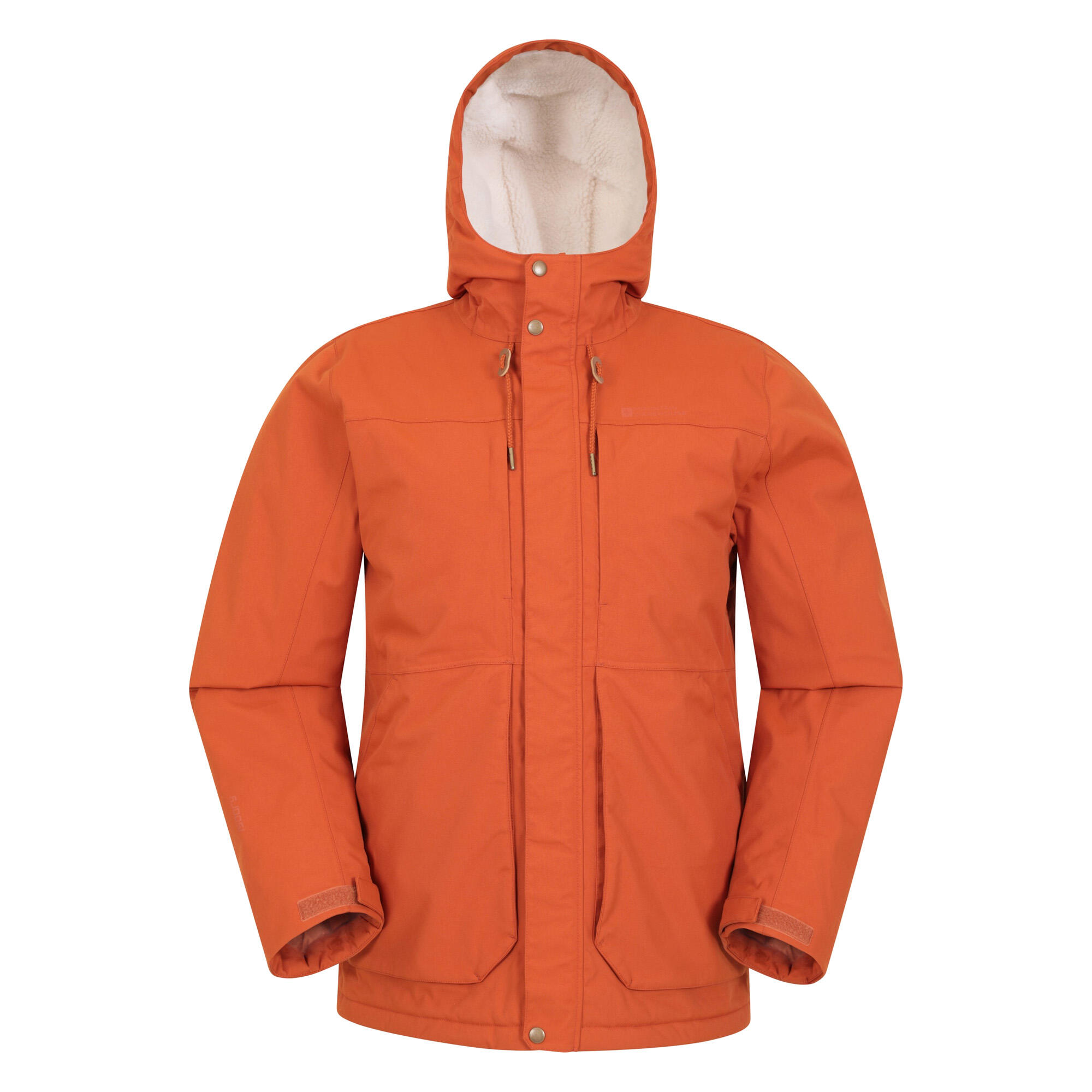 MOUNTAIN WAREHOUSE Mens Coastline Borg Waterproof Jacket (Rust)