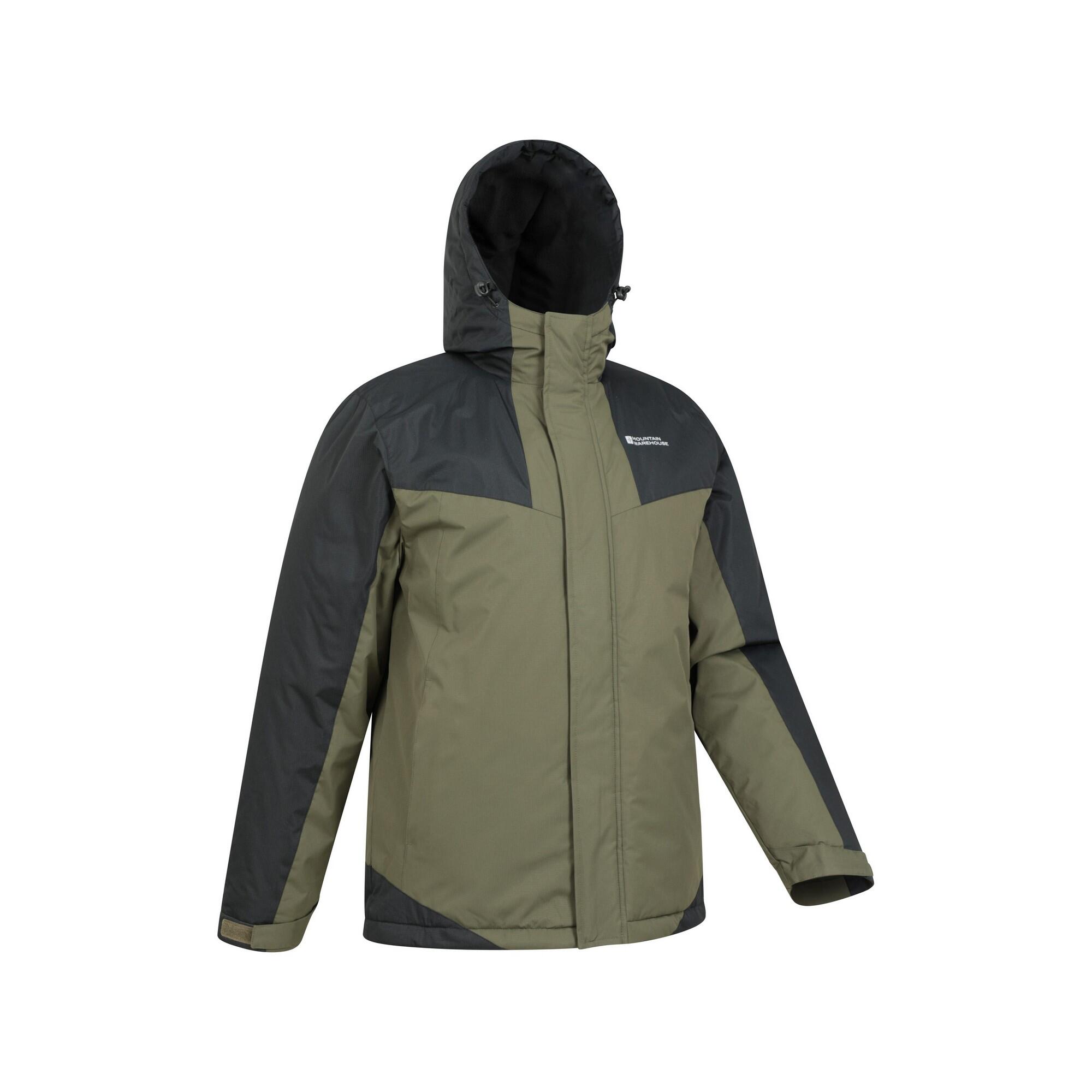 Blouson De Ski DUSK Homme (Kaki Foncé / Noir) 4/4