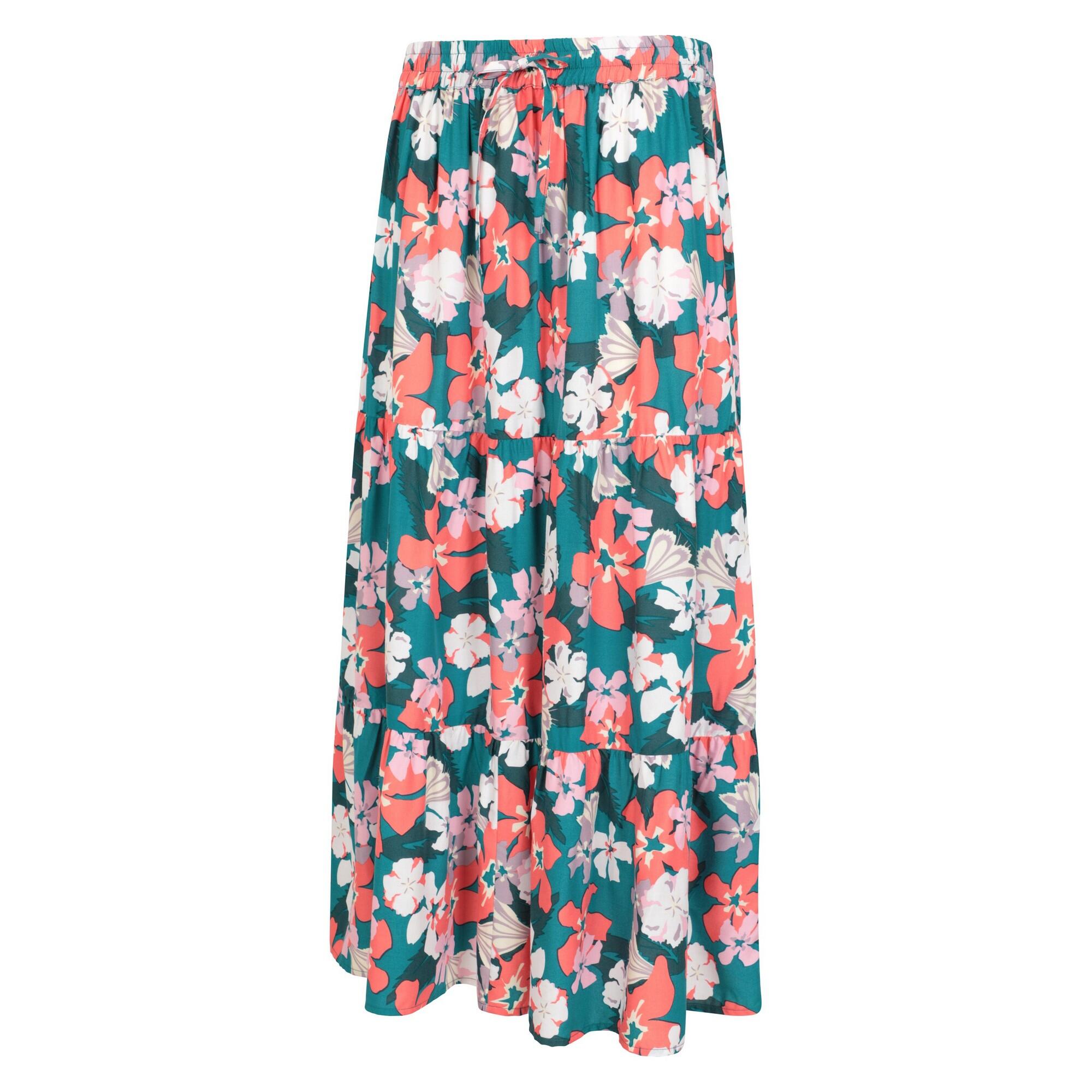 Womens/Ladies Palermo Tiered Midi Skirt (Mixed) 3/4