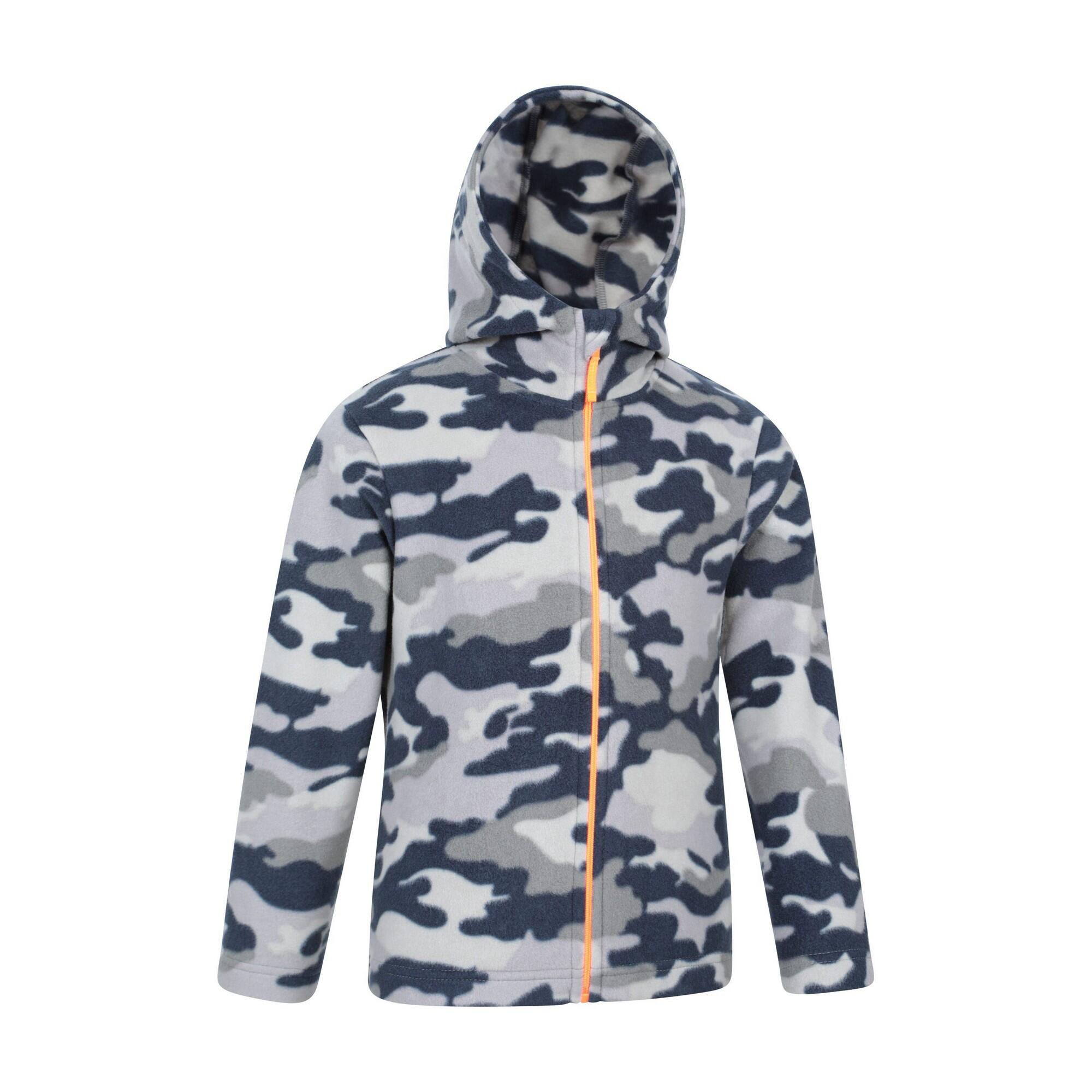 Childrens/Kids Pursuit II Camo Hoodie (Grey) 3/4